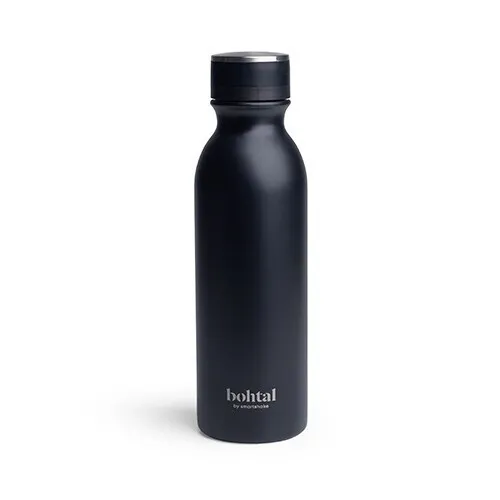 Smartshake Bohtal Isoleret Flaske, Sort, 600 ml