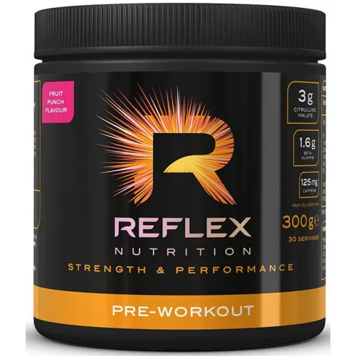 Reflex Pre-Workout, Frugt Punch, 300 gram