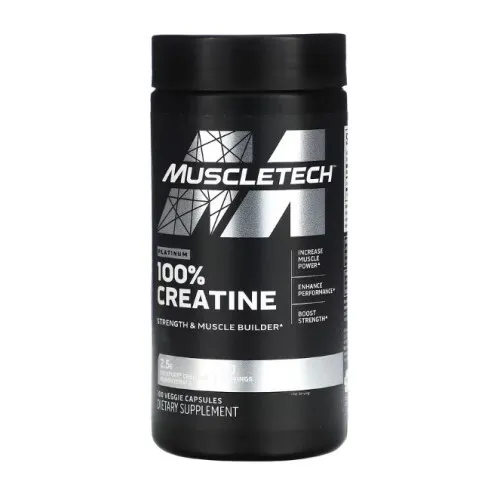 Muscletech Platinum 100% Kreatin, 100 kapsler