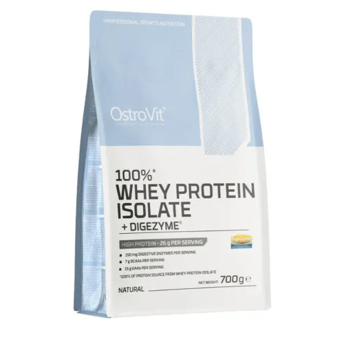 OstroVit 100% Whey Protein Isolate + Digezyme, Naturlig, 700 gram