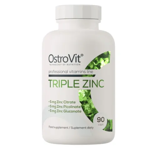OstroVit Tredobbelt Zink, 90 kapsler
