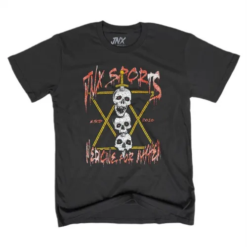 JNX Sports Skulls on a Stick T-Shirt, Coal, Large