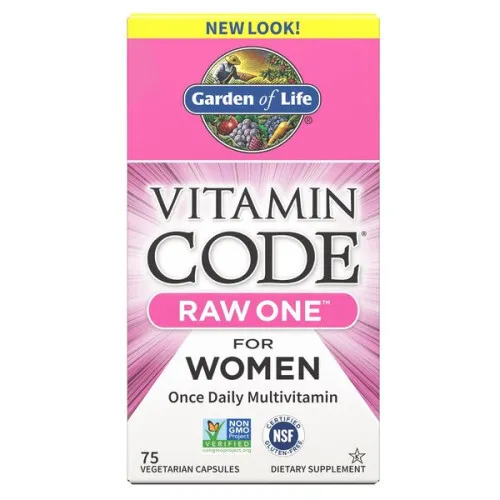 Garden of Life Vitamin Code RAW ONE for Kvinder, 75 kapsler