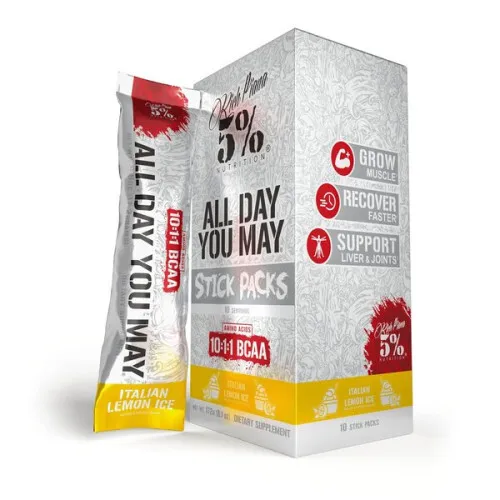 5% Nutrition AllDayYouMay Stick Packs, Italian Lemon Ice, 10 x 17 g