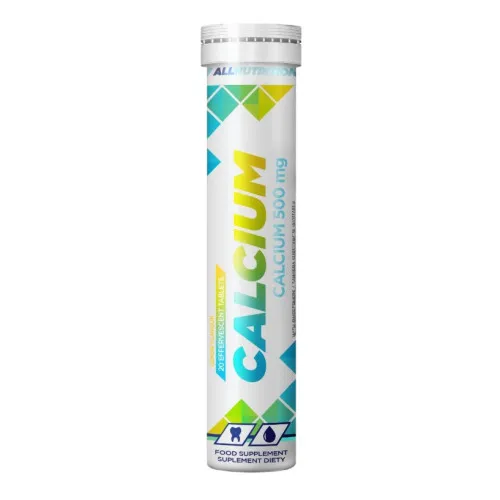 Allnutrition Calcium, 500 mg (Lemon), 20 brusetabletter