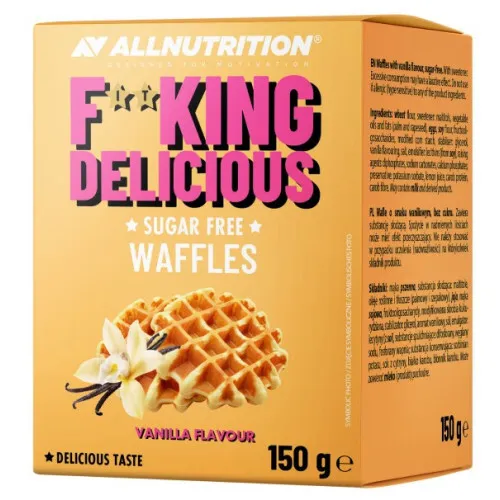 Allnutrition Fitking Delicious Vafler, Vanilje, 150 gram