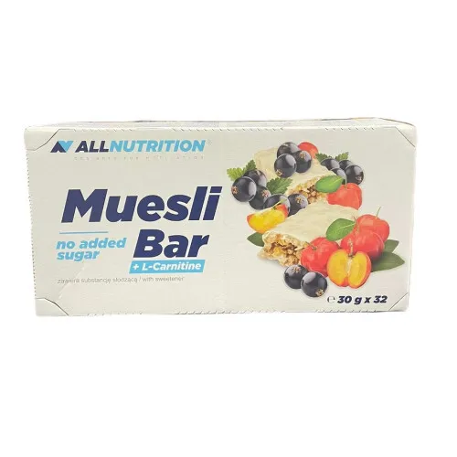 Allnutrition Muesli Bar + L-Carnitin, 32 barer