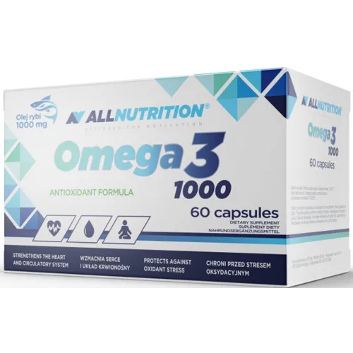 Allnutrition Omega 3, 1000 mg, 60 kapsler