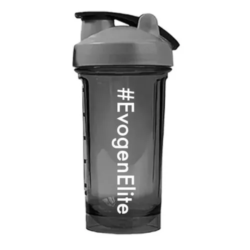 Evogen Elite Transparent Shaker, Grå, 500 ml