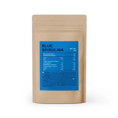 Blå spirulina pulver (30 g)