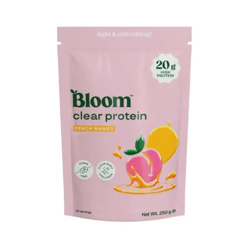 Bloom Clear Protein, Peach Mango, 250 gram