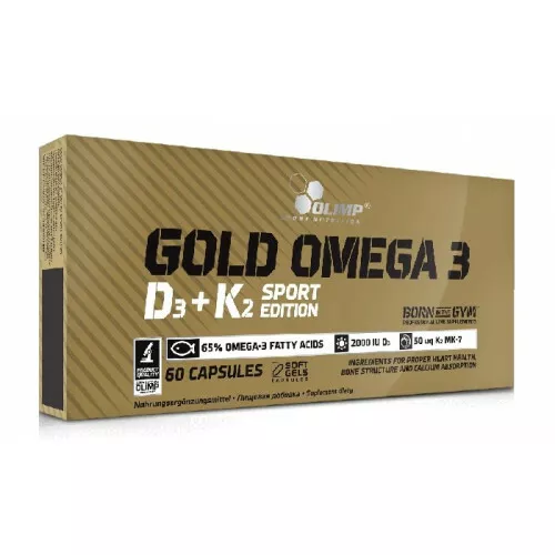 OLIMP SPORT NUTRITION GOLD OMEGA-3 D3 + K2 60 stk 