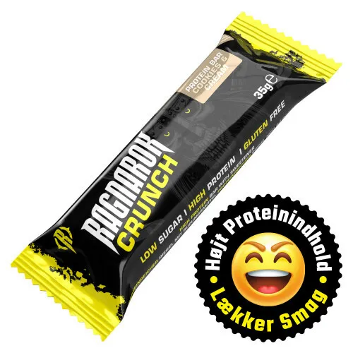 FITNESSNORD RAGNAROK CRUNCH - Cookies & Cream, bedst før: 31/03/2026