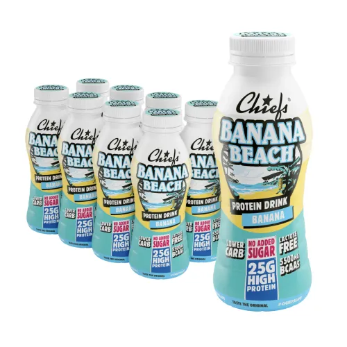 Proteinshakes med 26 g protein (8 x 330 ml) - Banana Beach