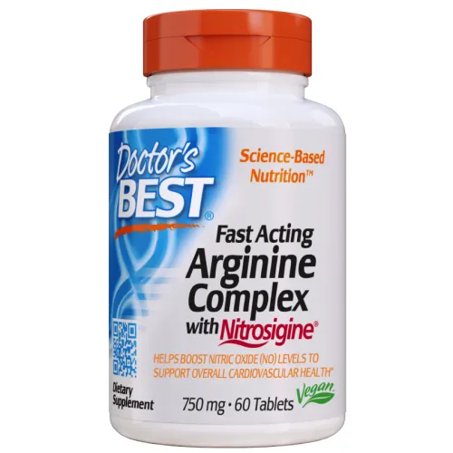 Fast Acting Arginine kompleks med Nitrosigine 750mg, 60 tabletter