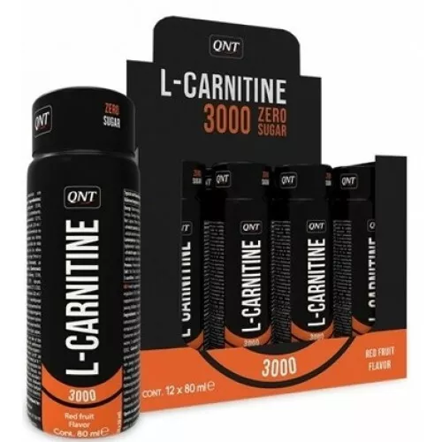 QNT L-CARNITINE SHOT 3000 mg, 12 x 80 ml