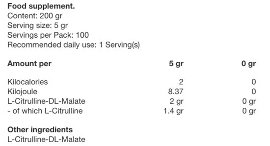 MAMMUT CITRULLINE 200 gram