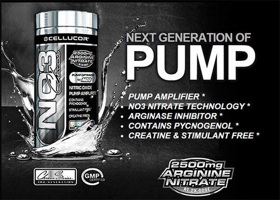 CELLUCOR NO3 BLACK CHROME 180 stk