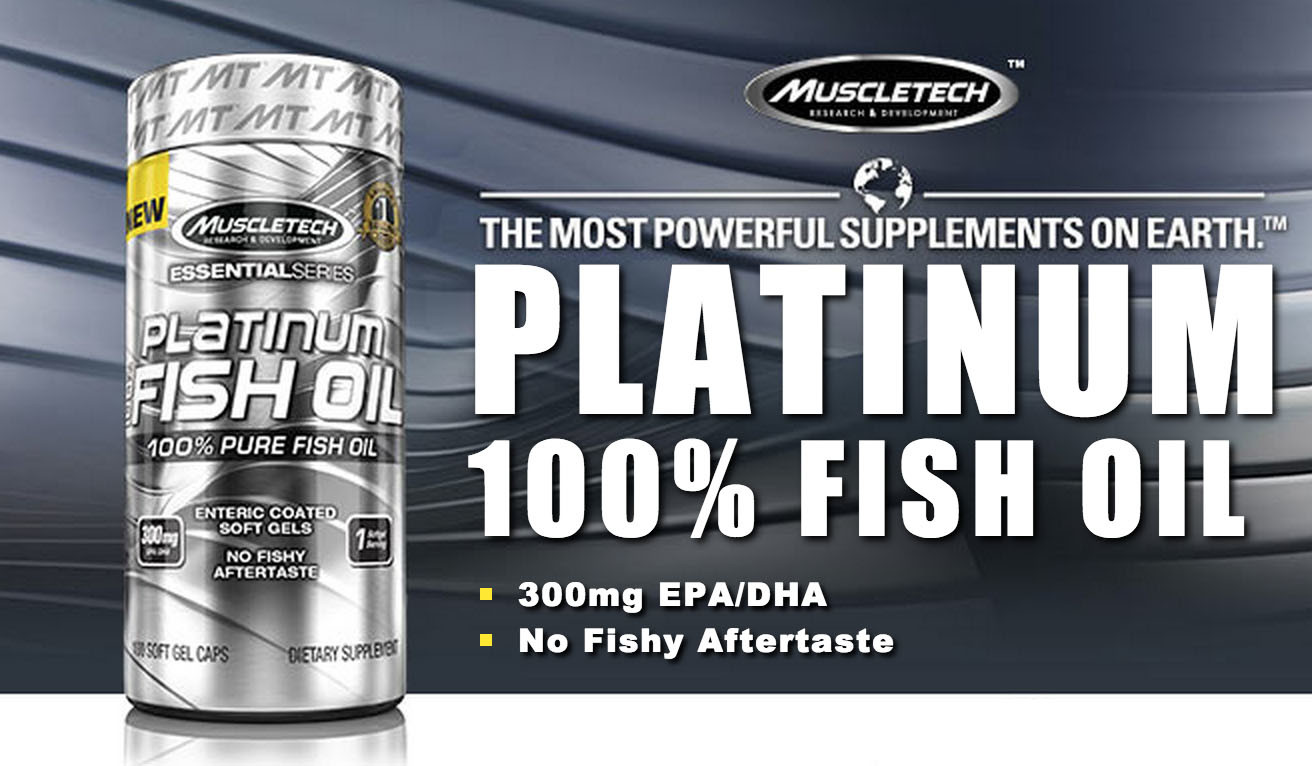 MUSCLETECH PLATINUM 100% FISH OIL 100 stk