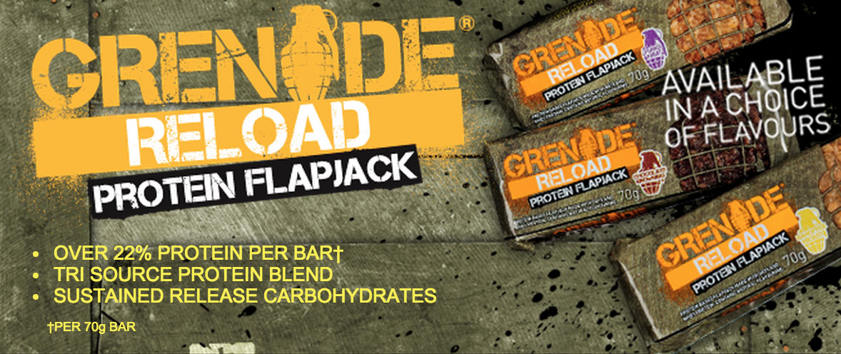 GRENADE RELOAD PROTEIN FLAPJACKS 12 x 70 g