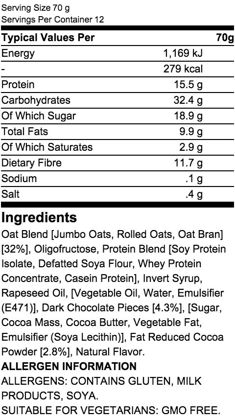 GRENADE RELOAD PROTEIN FLAPJACKS 12 x 70 g