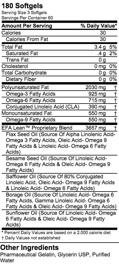 LABRADA EFA LEAN GOLD 180 stk 