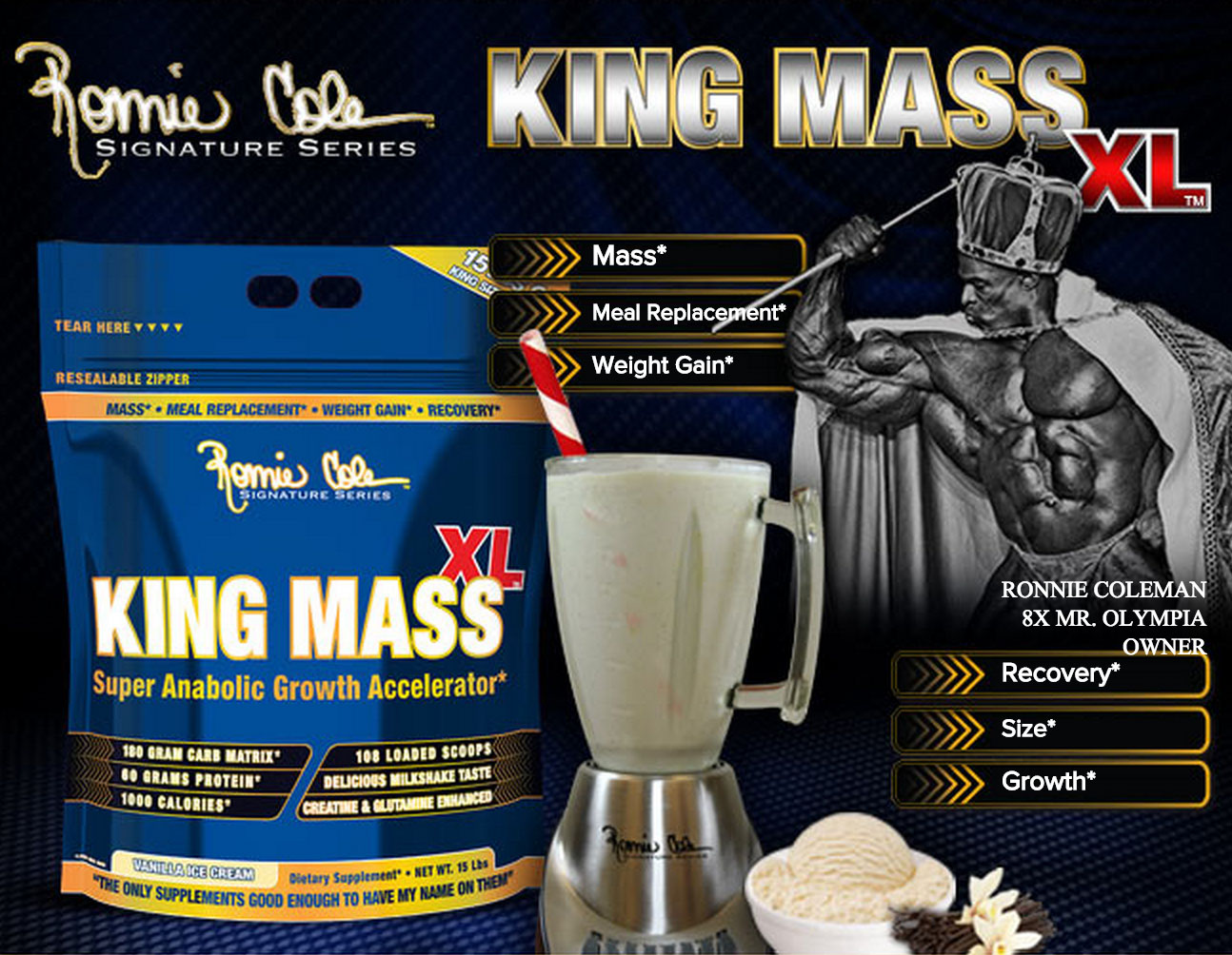 RONNIE COLEMAN SS KING MASS XL 2750 g