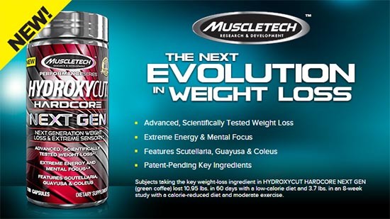 MUSCLETECH HYDROXYCUT NEXT GEN 100 stk