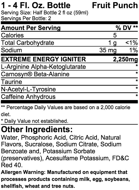 NUTREX OUTRAGE 1 shot (2 portioner)