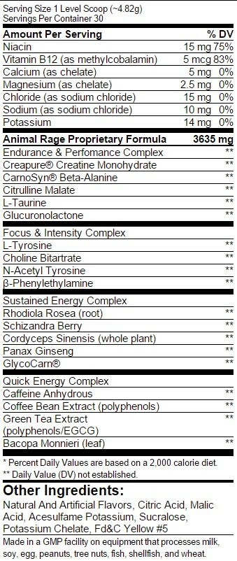 UNIVERSAL ANIMAL RAGE XL 30 portioner
