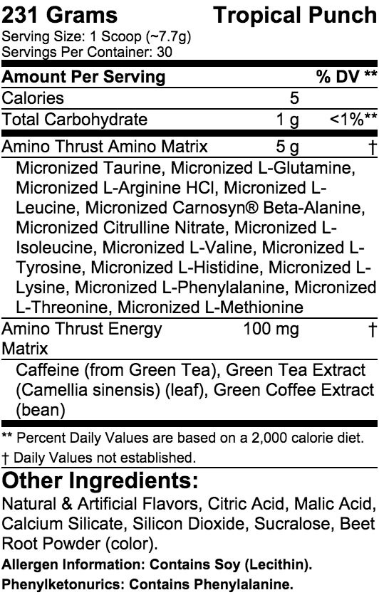 LABRADA AMINO THRUST 235 g