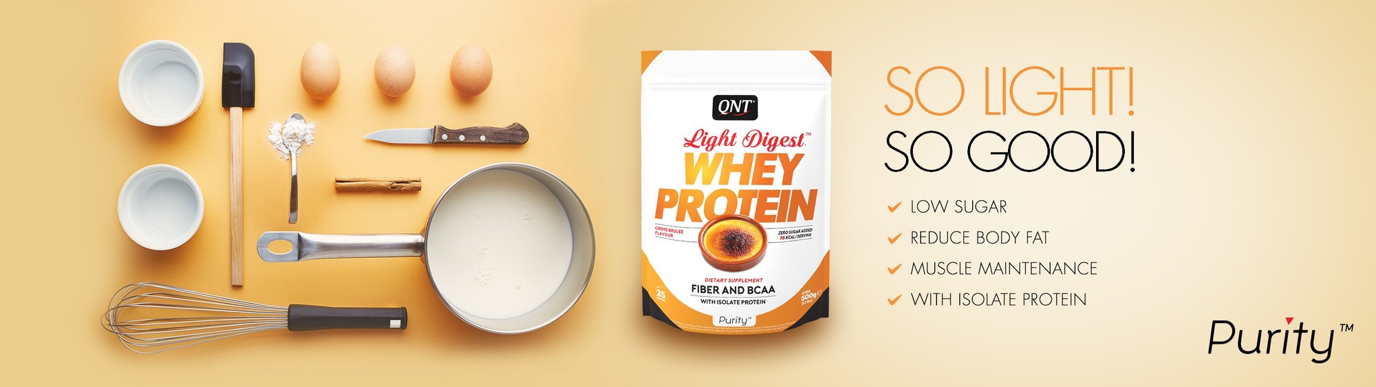 QNT LIGHT DIGEST WHEY PROTEIN SATCHETS 15 x 40 g 