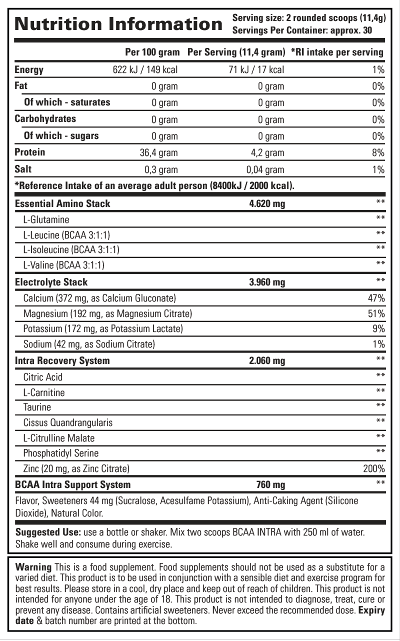 STACKER2 BCAA INTRA 342 g 