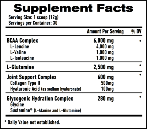 1UP NUTRITION BCAA'S GLUTAMINE & L-CARNITINE 30 portioner  