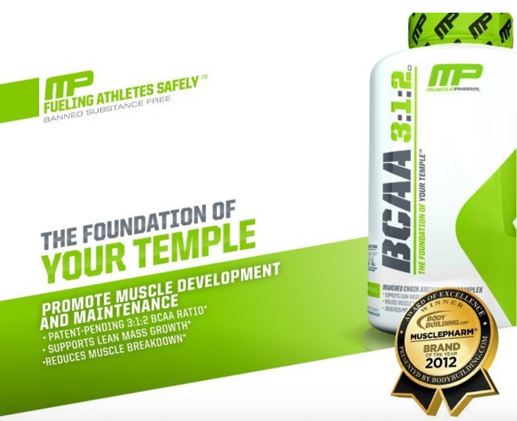 MUSCLEPHARM BCAA 3:1:2 POWDER 30 PORTIONER 