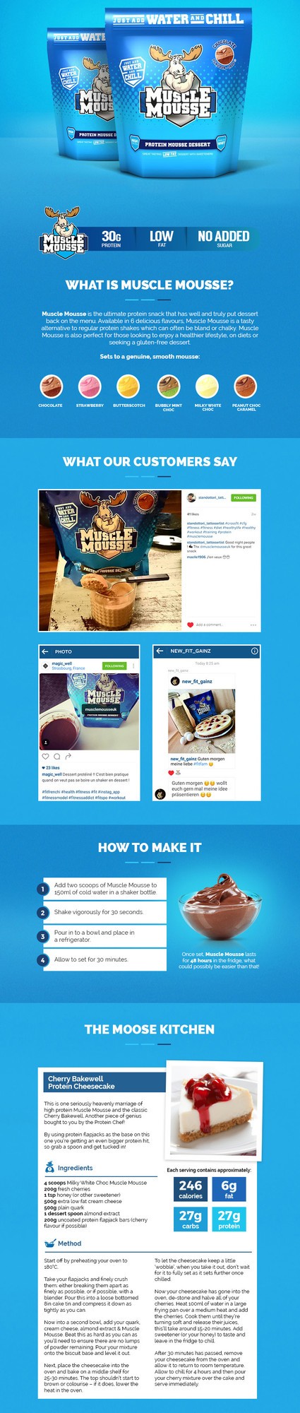 MUSCLE MOOSE PROTEIN MOUSSE DESSERT 750 g 