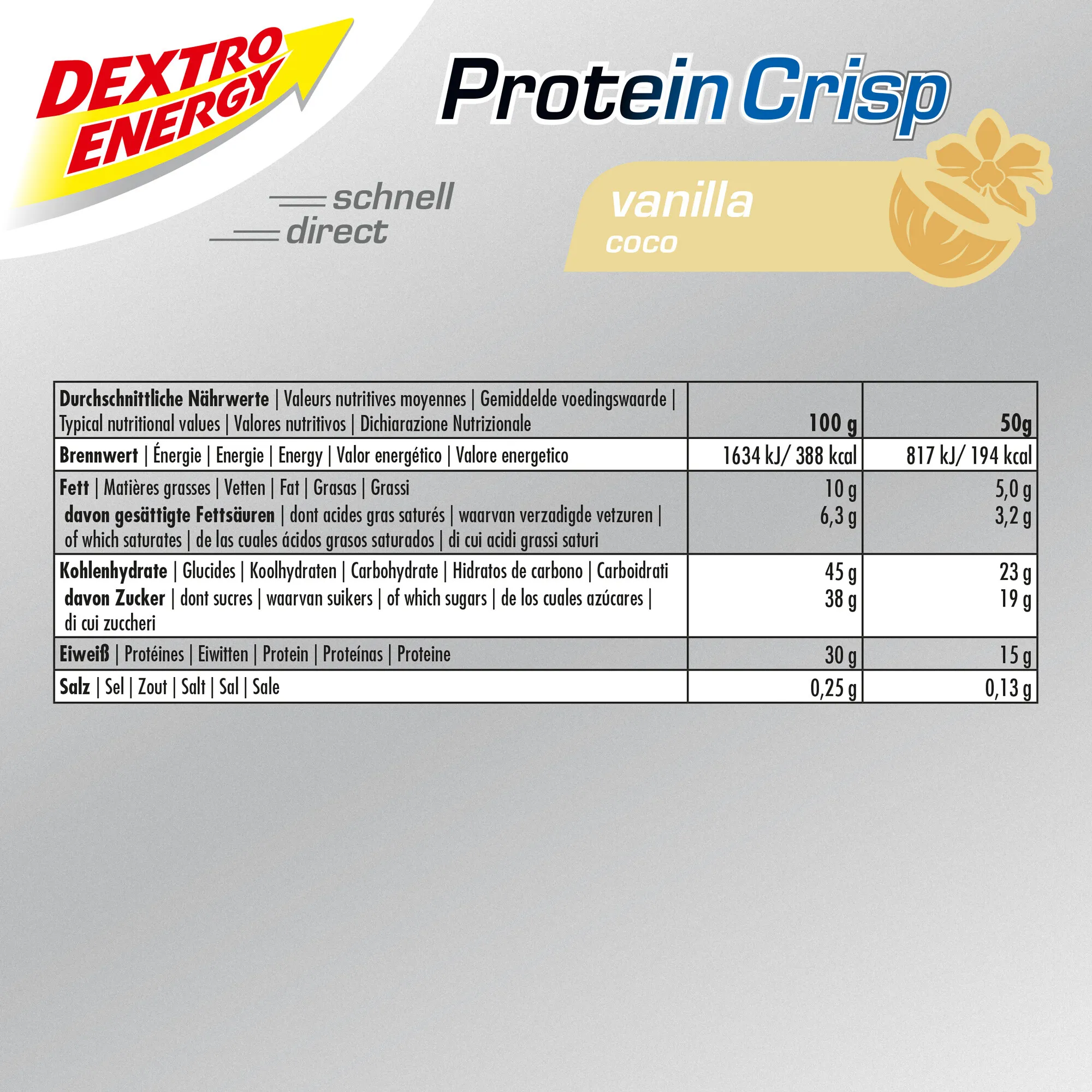 Crisp Protein Bar fra Dextro Energy hos