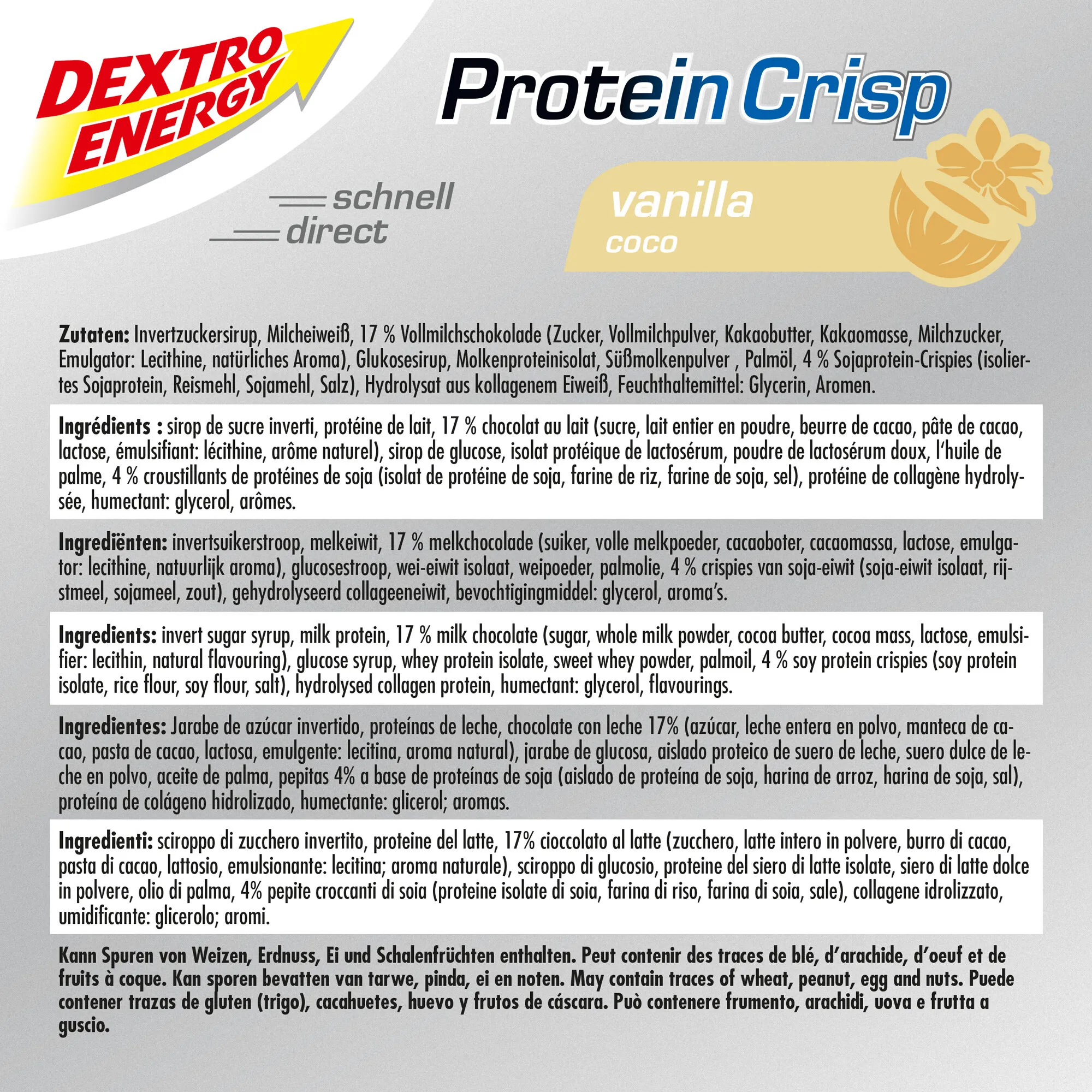 Crisp Protein Bar fra Dextro Energy hos