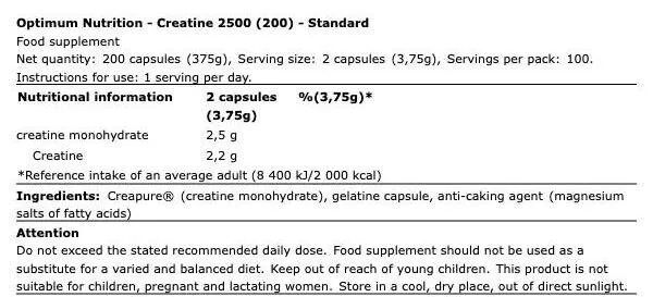 Optimum Nutrition Creatine