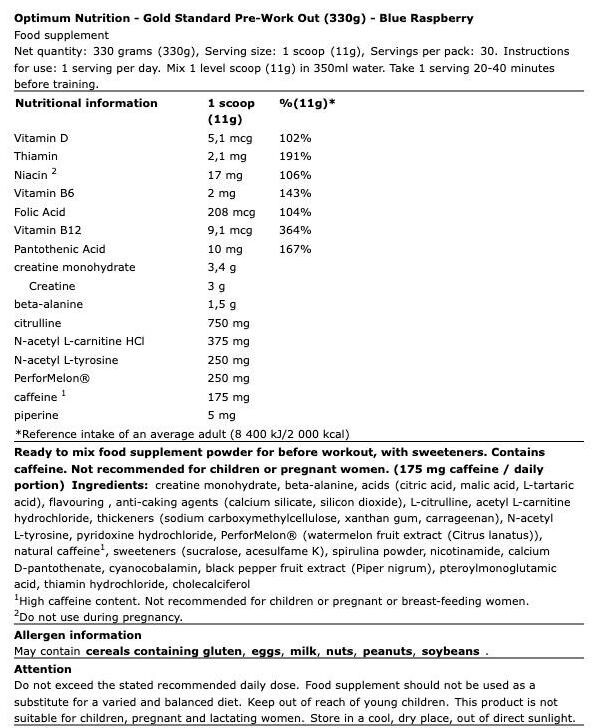 Gold Standard PWO Gold Standard PWO