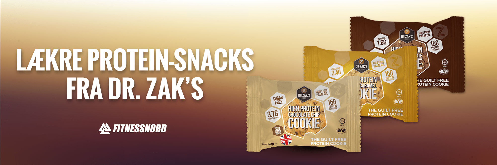 DR. ZAK'S HIGH PROTEIN COOKIES 12 x 60 g 