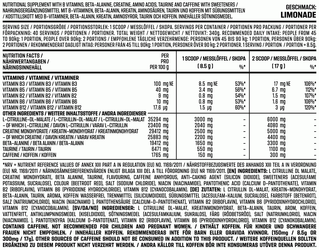AK47 RAGE PRE WORKOUT 340g