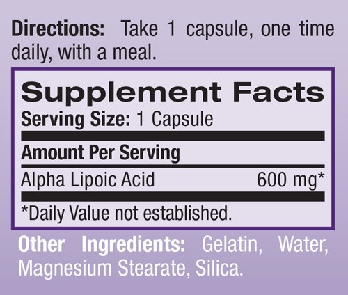 NATROL ALPHA-LIPOIC ACID 600 mg 30 stk 