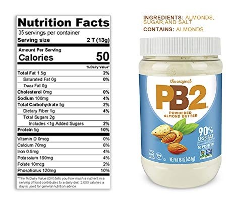 BELL PLANTATION PB2 ALMOND POWDER 184 g 