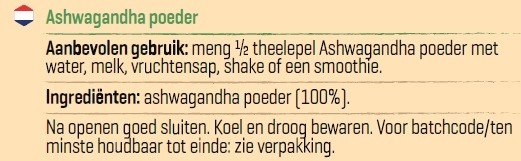 BODY & FIT PURE ASHWAGANDHA POWDER 200 g 