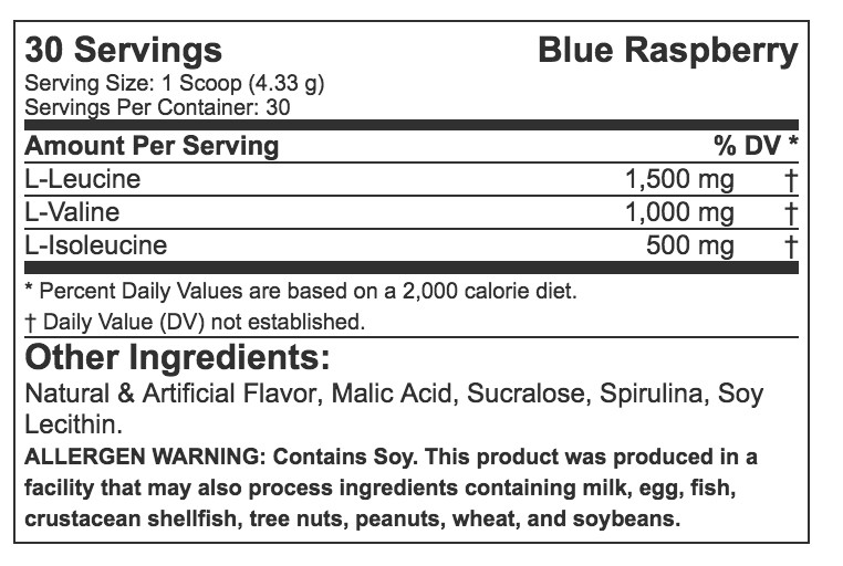 FITMISS BCAA 30 portioner 