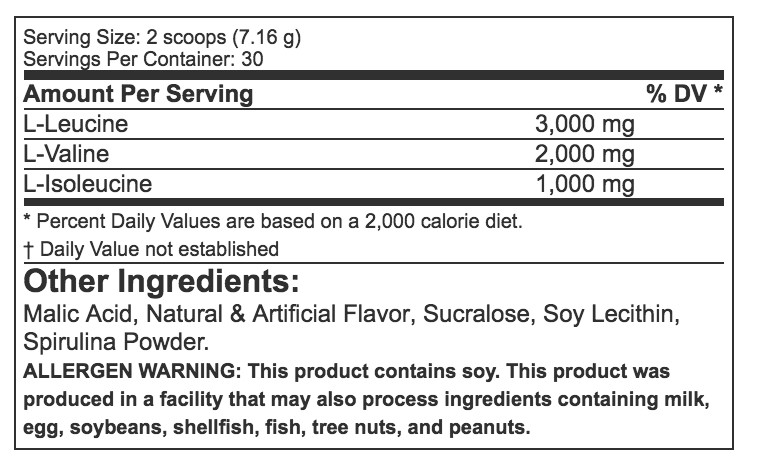 MUSCLEPHARM BCAA 3:1:2 POWDER 30 PORTIONER 