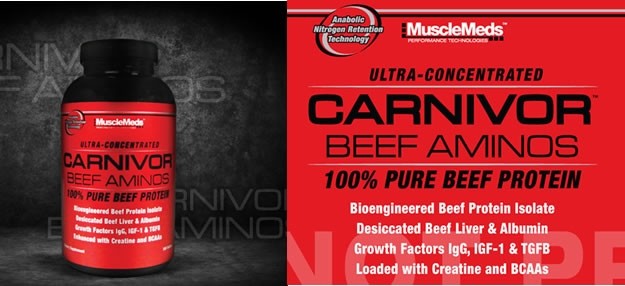 MUSCLEMEDS CARNIVOR BEEF AMINOS 300 stk 
