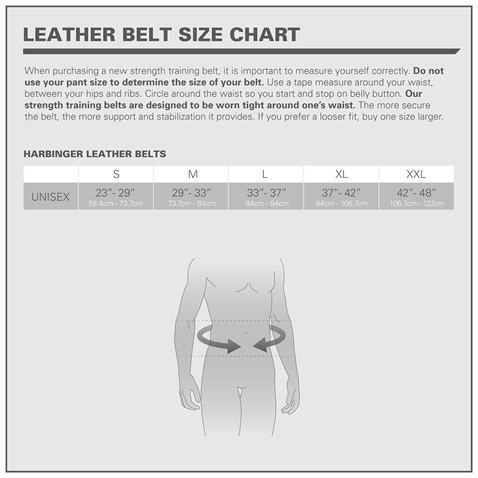 HARBINGER 4 INCH PADDED LEATHER BELT 