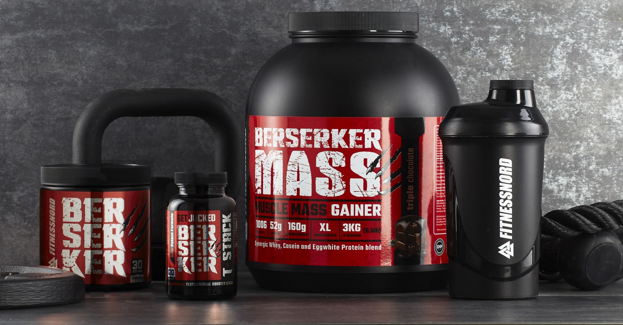 FITNESSNORD BERSERKER MASS GAINER 3000 g 